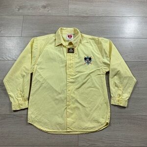 American Vintage Disney Mickey Mouse Yellow Kids Cotton Shirt